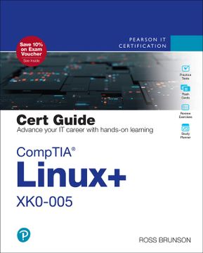 portada Comptia Linux+ Xk0-005 Cert Guide (Certification Guide) (en Inglés)