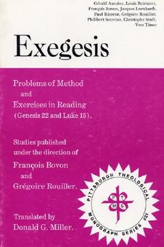 portada exegesis: problems of method and exercises in reading (genesis 22 and luke 15) (in English)