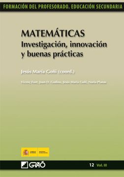 portada Matematicas: Investigacion, Innovacion y Buenas Practicas (Formac ion del Profesorado. Educacion Secundaria) (in Spanish)