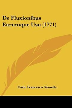 portada de fluxionibus earumque usu (1771) (en Inglés)