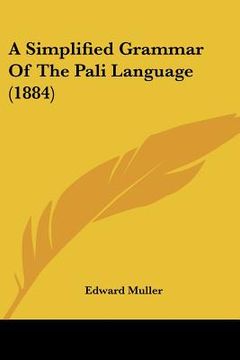 portada a simplified grammar of the pali language (1884)