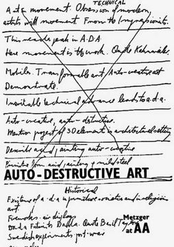 portada Auto-Destructive Art: Metzger at aa (en Inglés)