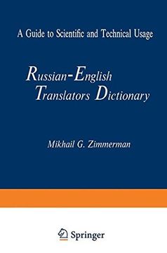 portada Russian-English Translators Dictionary: A Guide to Scientific and Technical Usage