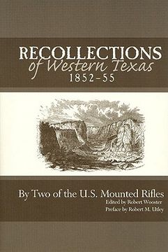 portada recollections of western texas, 1852-55 (en Inglés)