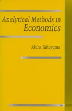 portada analytical methods in economics (en Inglés)