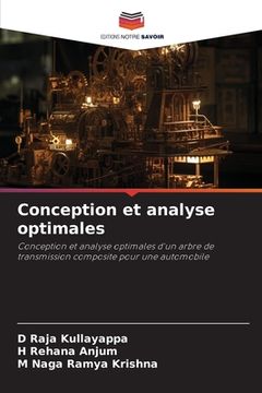 portada Conception et analyse optimales (in French)