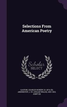 portada Selections From American Poetry (en Inglés)