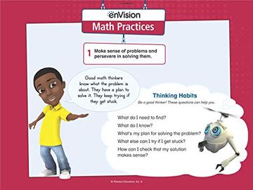 portada Envision Mathematics 2020 Practices Posters Grade k