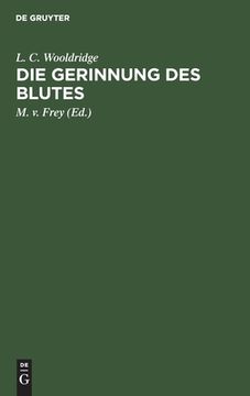 portada Die Gerinnung des Blutes (German Edition) [Hardcover ] (in German)