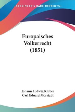 portada Europaisches Volkerrecht (1851) (in German)