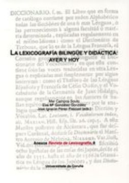 portada LA LEXICOGRAFIA BILINGUE Y DIDACTICA: AYER Y HOY (En papel)