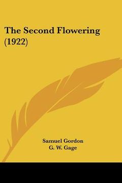 portada the second flowering (1922) (in English)