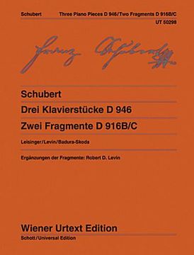 portada Drei Klavierstücke d 946 und Zwei Fragmente d 916B/C
