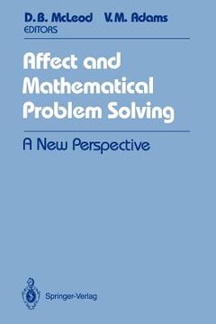 portada affect and mathematical problem solving: a new perspective (in English)