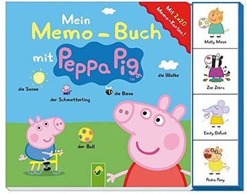 portada Mein Memo-Buch mit Peppa Pig: Mit 2 x 20 Memo-Karten (in German)