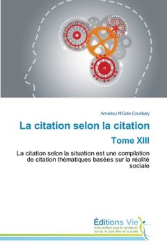 portada La citation selon la citation Tome XIII (in French)
