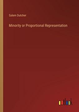 portada Minority or Proportional Representation