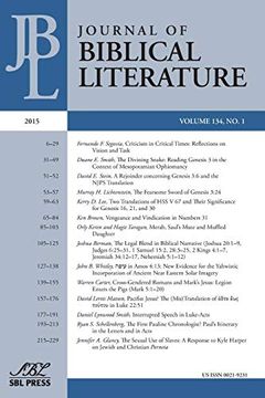 portada Journal of Biblical Literature 134. 1 (2015) 