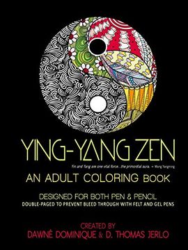 portada Yin-Yang Zen, Adult Coloring Book (en Inglés)