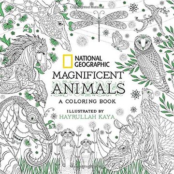 portada National Geographic Magnificent Animals: A Coloring Book (en Inglés)