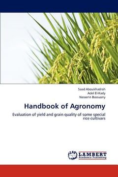 portada handbook of agronomy (en Inglés)