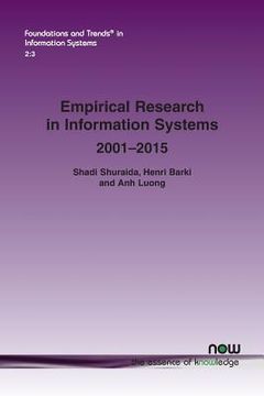 portada Empirical Research in Information Systems: 2001-2015 (en Inglés)