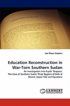 portada education reconstruction in war-torn southern sudan