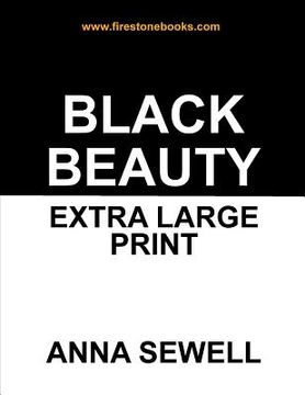 portada Black Beauty: Extra Large Print (en Inglés)