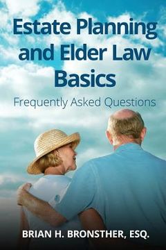 portada Estate Planning and Elder Law Basics: Frequently Asked Questions (in English)