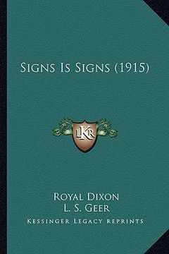 portada signs is signs (1915) (en Inglés)