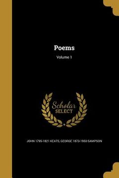 portada Poems; Volume 1 (en Inglés)