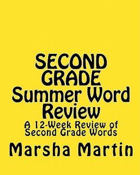 portada second grade summer word review (en Inglés)