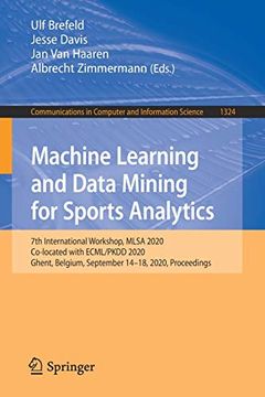 portada Machine Learning and Data Mining for Sports Analytics: 7th International Workshop, Mlsa 2020, Co-Located With Ecml (en Inglés)