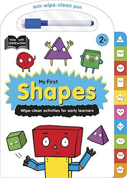 portada Help With Homework: 2+ my First Shapes (Hwh Tabbed Wipe-Clean) (en Inglés)