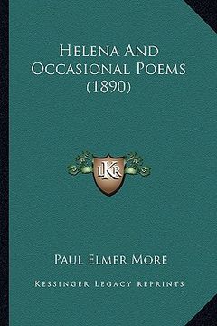 portada helena and occasional poems (1890) (en Inglés)