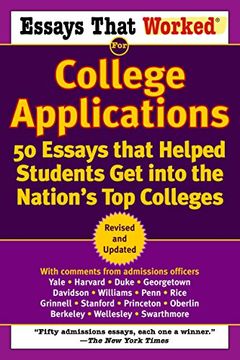 portada Essays That Worked for College Applications: 50 Essays That Helped Students get Into the Nation's top Colleges (in English)