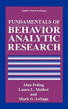 portada Fundamentals of Behavior Analytic Research (in English)