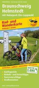 portada Braunschweig - Helmstedt mit Naturpark Elm-Lappwald: Rad- und Wanderkarte mit Ausflugszielen, Einkehr- & Freizeittipps, Wetterfest, Reissfest,. 1: 50000 (Rad- und Wanderkarte: Ruwk) (in German)