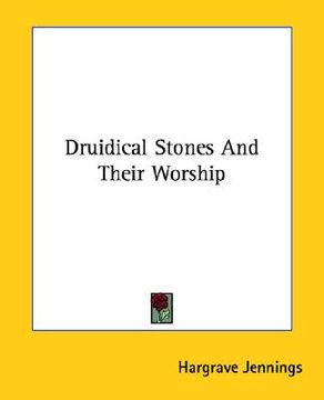portada druidical stones and their worship