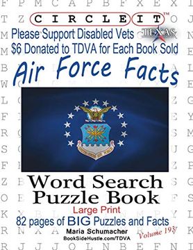 portada Circle it, air Force Facts, Word Search, Puzzle Book (en Inglés)