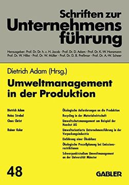portada Umweltmanagement in der Produktion (Schriften Zur Unternehmensfuhrung,)