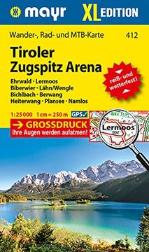 portada Mayr Wanderkarte Tiroler Zugspitz Arena xl, Ehrwald, Lermoos, Biberwier, Lähn/Wengle, Bichlbach, Berwang, Heiterwang, Plansee, Namlos 1: 25. 000 (en Alemán)