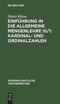 portada Einführung in die Allgemeine Mengenlehre III/1: Kardinal- und Ordinalzahlen (in German)