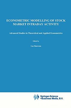 portada econometric modelling of stock market intraday activity (en Inglés)