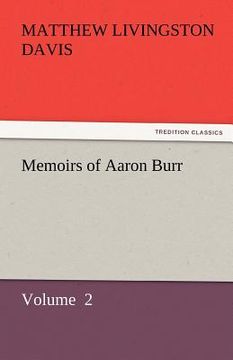 portada memoirs of aaron burr (in English)