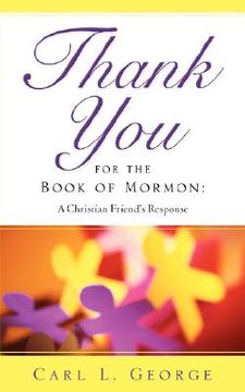 portada thank you for the book of mormon (en Inglés)