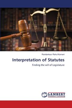 portada Interpretation of Statutes (in English)