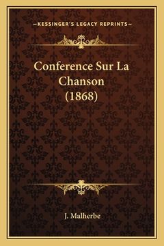 portada Conference Sur La Chanson (1868) (en Francés)