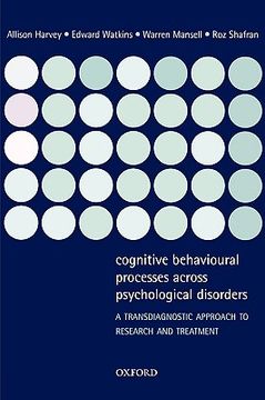 portada cognitive behavioural processes across psychological disorders: a transdiagnostic approach to research and treatment