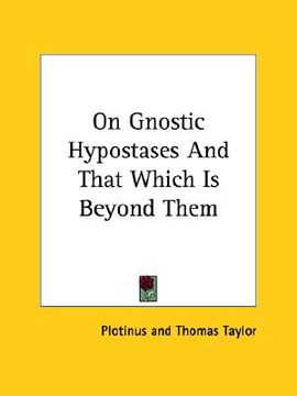portada on gnostic hypostases and that which is beyond them